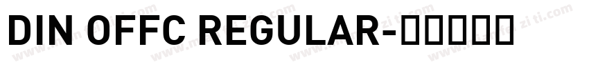 DIN OFFC REGULAR字体转换